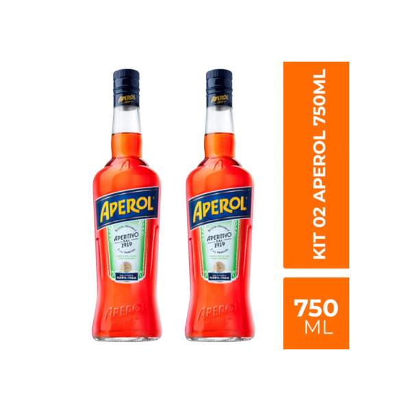 Kit 02 Aperitivos Aperol 750ml