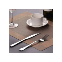 Kit 6 Peças Jogo Americano Retangular - Sousplat para Mesa Posta - Jogo Americano Elegante para Jantar, Almoço e Café - Lavável e Resistente - Shop100 (Marrom)