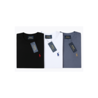 Kit 3 Camisetas Masculina Básica Estampa Lisa 100% Algodão Tecido Leve