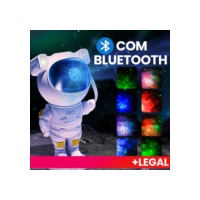 Projetor de luz com bluetooth noturna de astronauta para galáxia luz noturna estrelada projetor de luz de teto