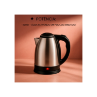 Jarra Chaleira Elétrica Aço Inox Café Bule 1,8 Litros Profissional