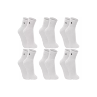 Kit 6 Pares Meias Lupo Cano Médio Alta Esportivas Academia