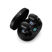 Fone de Ouvido Bluetooth 5.1 TWS Wireless com Visor LED, Som Hi-Fi Estéreo, Cancelamento de Ruído, Toque Inteligente, Bateria Longa, Microfone, Compatível com Android e iOS
