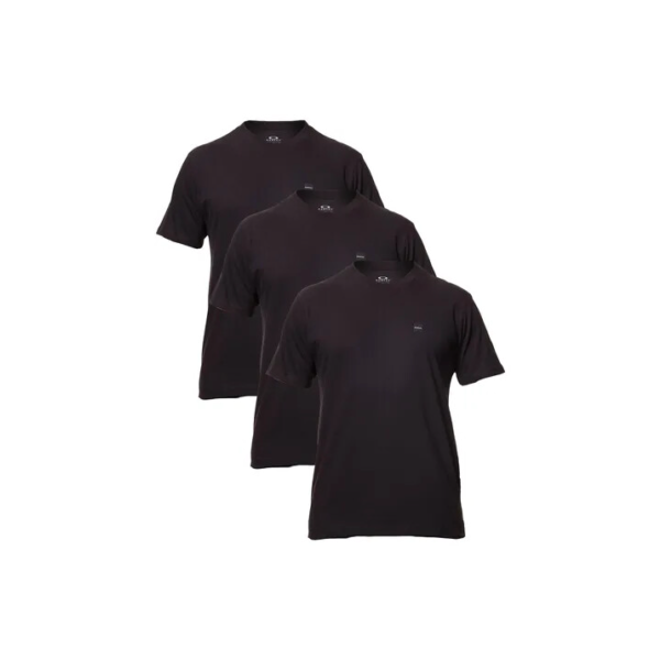 Kit 3 Camisetas Casual Masc Patch 2.0 Tee Em Algodão Oakley