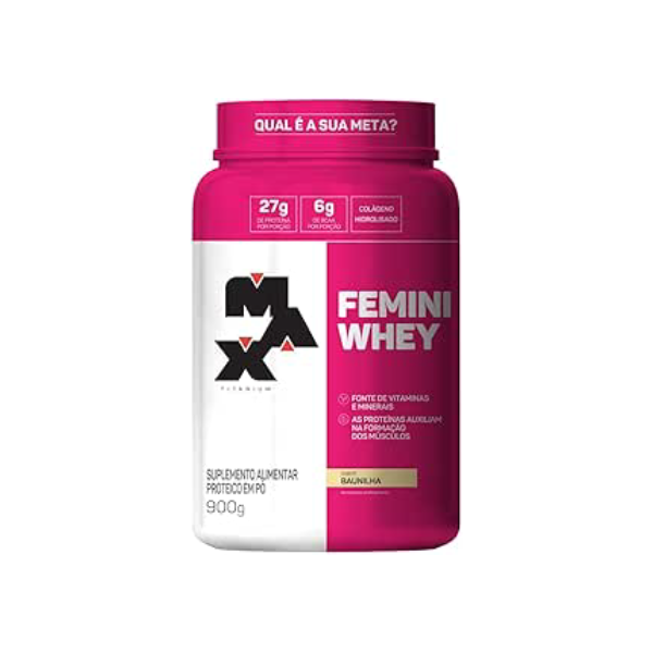 Max Titanium Femini Whey Baunilha 900G