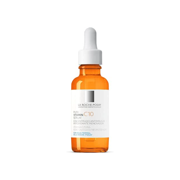 La Roche-Posay Pure Vitamine C10, Vitamina C Pura, Concentrado renovador e corretor, Ácido Hialurônico, Antioxidante, Antirrugas, Rugas e Linhas Finas