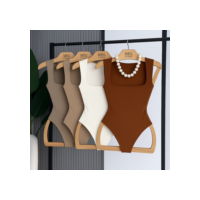 Body Collant Feminino Decote Quadrado Blusa Forro Blogueira Tendencia