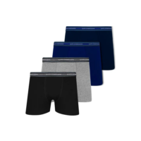 Kit 4 Cuecas Boxer Lupo Algodão Confortável Box Original