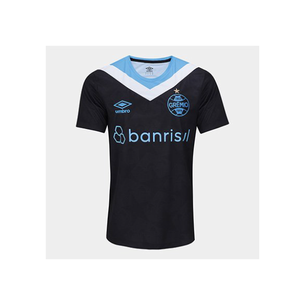 Camisa Grêmio III 24/25 s/n°  Torcedor Umbro Masculina - Preto+Branco