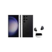 Smartphone Samsung Galaxy S23 Ultra 256GB - Preto 5G 12GB RAM + Galaxy Buds FE Sem Fio Grafite