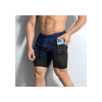 Shorts 2 Em 1 Térmico De Compressão Bolso Secreto Academia