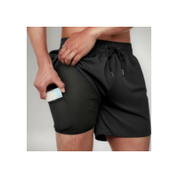Shorts 2 Em 1 Térmico De Compressão Bolso Secreto Academia