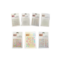 Kit 7 Cartelas Adesivo Strass Maquiagem Carnaval Festa-x
