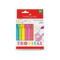 Faber-Castell Caneta Fine Pen 6 Cores Tropical