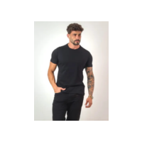 Camiseta Masculina Camiseta Básica Algodão Malha Peruana