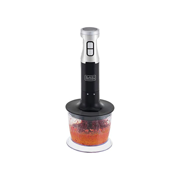 BLACK+DECKER Mixer Mini Processador Vertical 3 em 1, com Design em Inox, Modelo MK600, 110V
