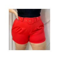 Short Alfaiataria GG, Plus Size Moda Femina Short Social Com Sinto Tamanho 46 ao 52