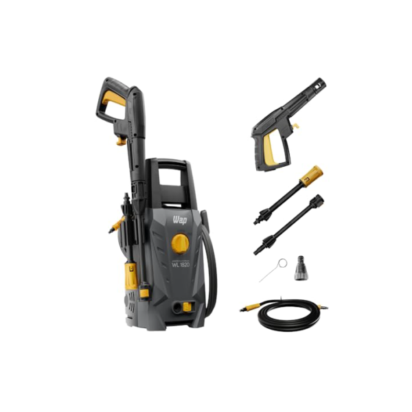 WAP Lavadora de Alta Pressão WL 1820 com Agulha Desobstruidora, 330L/h, Bico Ajustável, 1500psi 1400W 127V