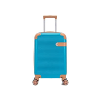 Mala de Viagem de Bordo Nice 10kg Rígida ABS Padrão ANAC com 4 Rodas duplas 360º e Trava de segredo numérico, divisória interna com zíper e elástico de fixação, Azul Turquesa, Santino - ABEV407P15