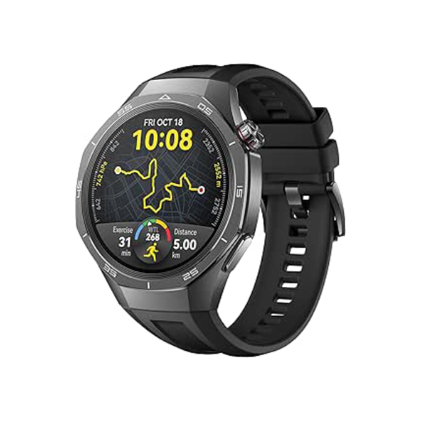 SmartWatch HUAWEI GT 5 PRO 46mm, Tela AMOLED, GPS, Compatível com iOS e Android Preto