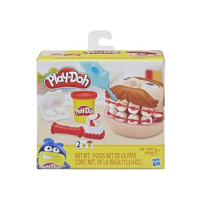 Massa de Molelar Play-Doh Mini Kit Brincando de Dentista, com 5 Cores de Massinha - E4919 - Hasbro, Cores variadas