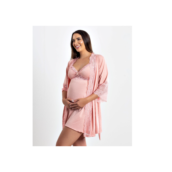 KIT CAMISOLA AMAMENTAÇÃO E ROBE