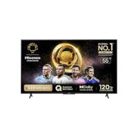 Hisense Smart TV UHD 4K Mini LED 55" Polegadas 55U6N Google TV, Processador com AI, HDR10+, Dolby Atmos, Sports Mode, Game Mode Plus e Compatível com Alexa