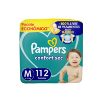Fralda Pampers Confort Sec M 112 Unidades