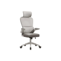 Cadeira Escritório Ergonômica G500 Luvinco Cor Cinza Com Suporte Lombar estofado mesh