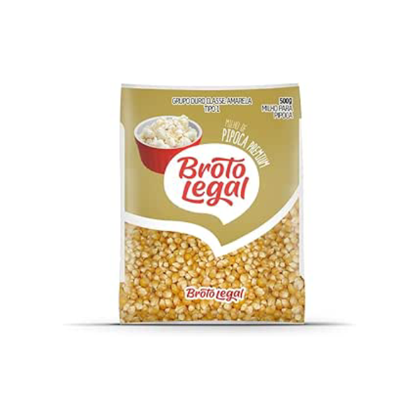 Milho para Pipoca Broto Legal 500g