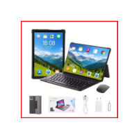 Tablet C10 Dual sim 8gb Ram 250gb Teclado Capa 10,1 polegadas Para Estudo E Trabalho Computador Chip