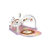 Maxi Baby Tapete de Atividades Bebê Piano Musical Lion (Rosa)