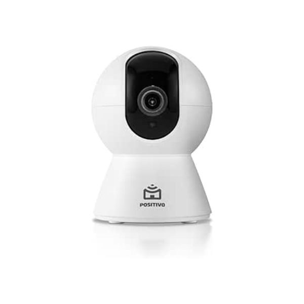 Smart Câmera Bot Wi-Fi 360° Positivo Casa Inteligente 2ª Geração, 1080p Full HD, 15 FPS, Detecção de Movimentos, Visão Noturna, Áudio Bidirecional - Bivolt, Compatível com Alexa