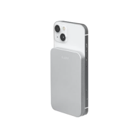 Carregador Power Bank Portátil Magsafe USB-C 5000 Mah Prata 15W Com Cabo USB-C 25CM