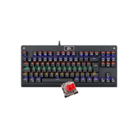 Teclado Mecânico Redragon Dark Avenger Preto Iluminação Rainbow Switch Vermelho K568R