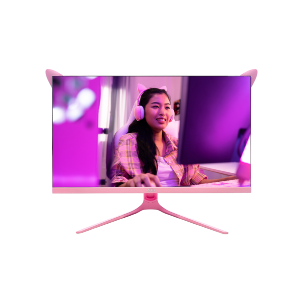 Monitor LED 27" Rosa Full HD 100Hz 1ms FreeSync G-Sync para Jogos, Trabalho e Entretenimento