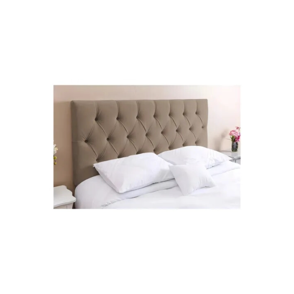 Cabeceira de cama box Kasabela Paris Casal 140cm x 58cm Camurça areia