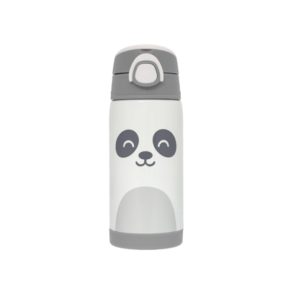 Buba, Copo Térmico Parede Dupla Com Canudo 400ml Gumy Off White, Buba