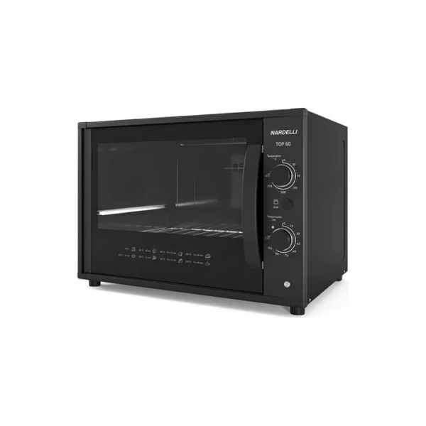 Forno Elétrico De Bancada Nardelli 60litros Top60 Black 110v Cor Preto 127V