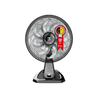 WAP Ventilador de Mesa e Parede 50cm FLOW TURBO, Tecnologia Silenciosa e Econômica, 8 Pás e 3 Velocidades, 180W 127V