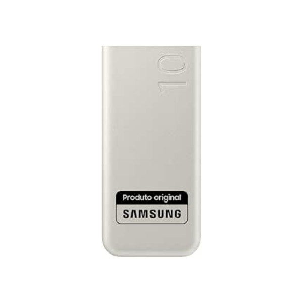 Bateria Externa SAMSUNG EB-P3400 Bege Portátil, Carga Super Rápida 25W, Duas Saídas USB-C 10000 MAH