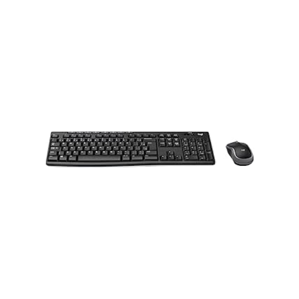 Combo Teclado e Mouse sem fio Logitech MK270 com Teclas de Mídia de Fácil Acesso, Conexão USB, Pilhas Inclusas e Layout ABNT2