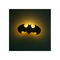 Luminária Abajur Batman LED Decoração Temática para Quarto Infantil