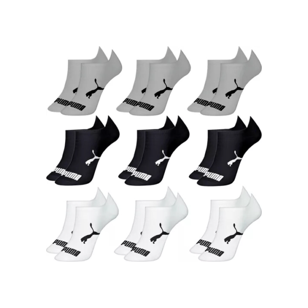 Kit 9 Pares Meias Puma Sapatilha Soquete Cano Baixo Original