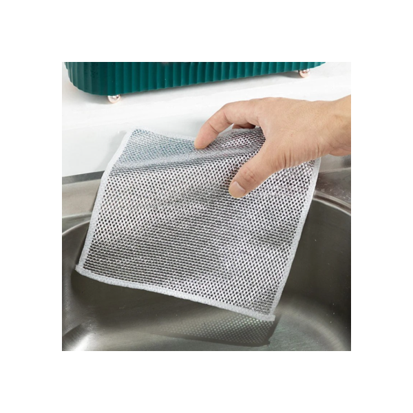 10 Pcs Pano De Limpeza De Arame Metálico Malha Não Oleosa Fogão De Cozinha Prato & Panelas Em Vez De