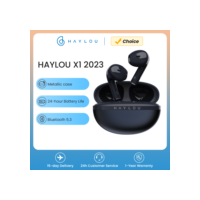 HAYLOU X1 2023 TWS fone de ouvido Bluetooth, fone de ouvido sem fio, caso metálico, 12mm, driver dinâmico, bateria 24H, esportes Earbuds, BT5.3