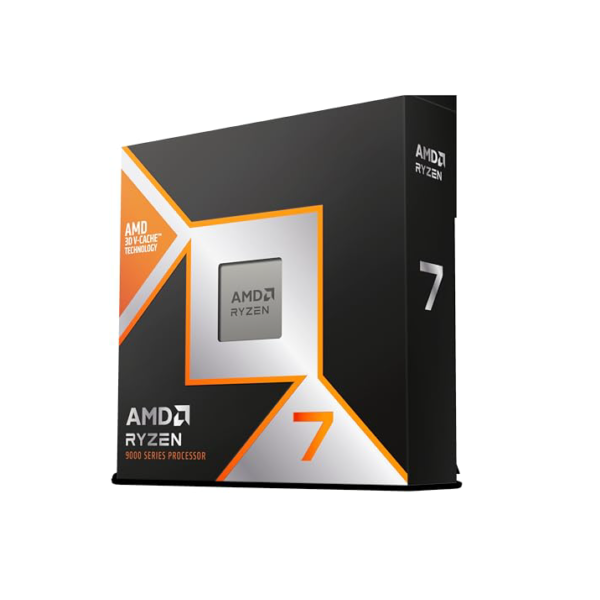 Processador AMD Ryzen 7 9800X3D (AM5/ 8 Cores/ 16 Threads/ 5.2 GHz/ 104Mb Cache/Radeon Graphics/Sem cooler)