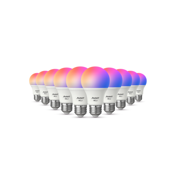 Kit 10 Lampadas Led Smart Inteligente Wi Fi Alexa google 10w RGB E27 110v/220v Cod: 290028177-10 Avant Neo