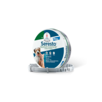 Coleira Seresto® anti-carrapatos e pulgas para cães e gatos de até 8kg