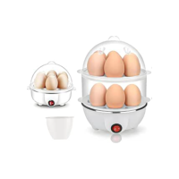 Hilika Cozedor de Ovos Eletrico, Máquina de Cozinhar Ovos Elétrica de Grande Capacidade, Cozidor de Ovos Elétrico Multicamadas, Pode Proteger Contra 14 Ovos, 110V